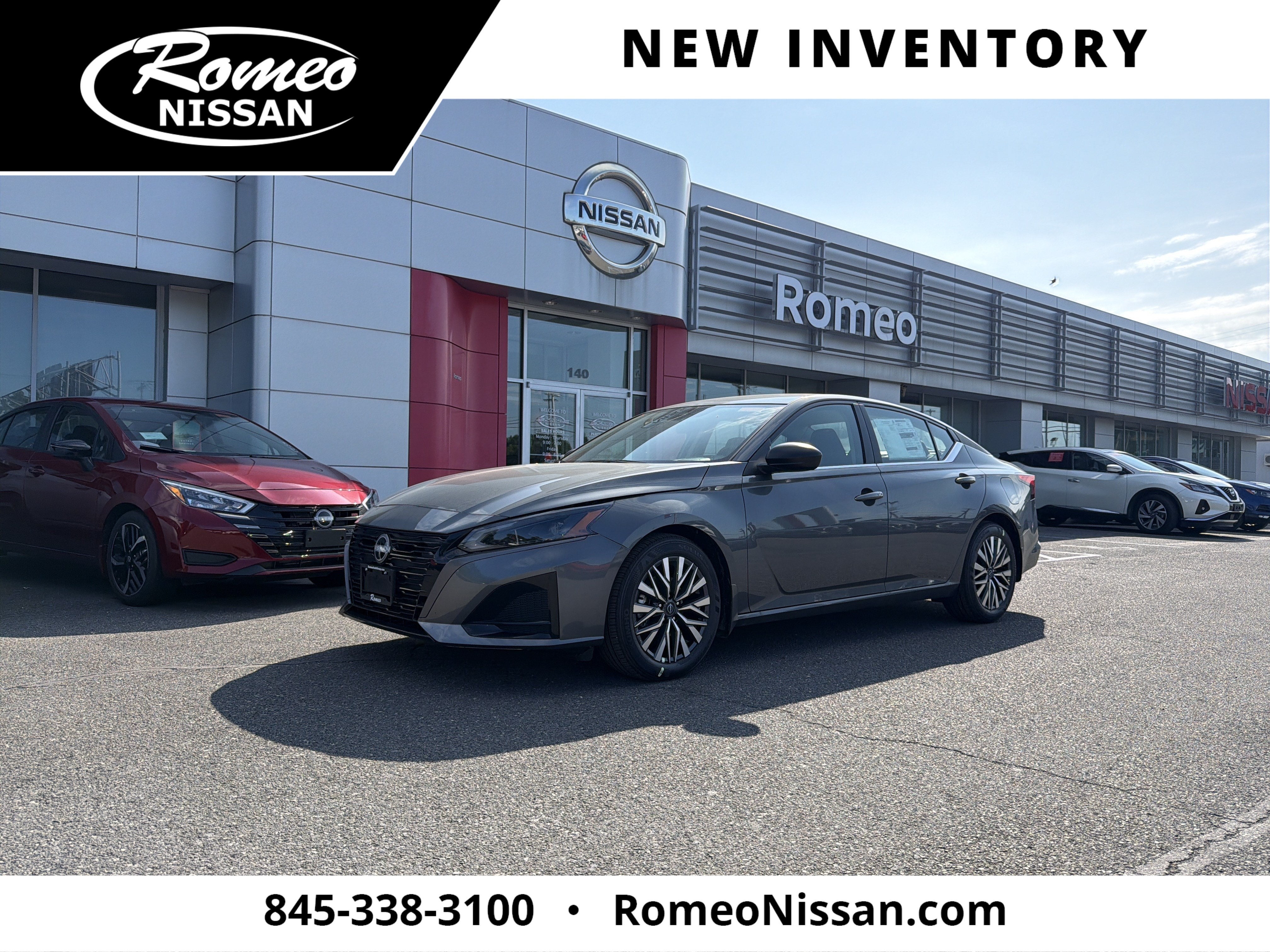 2026 Nissan Altima SV in Gun Metallic — front three-quarter view