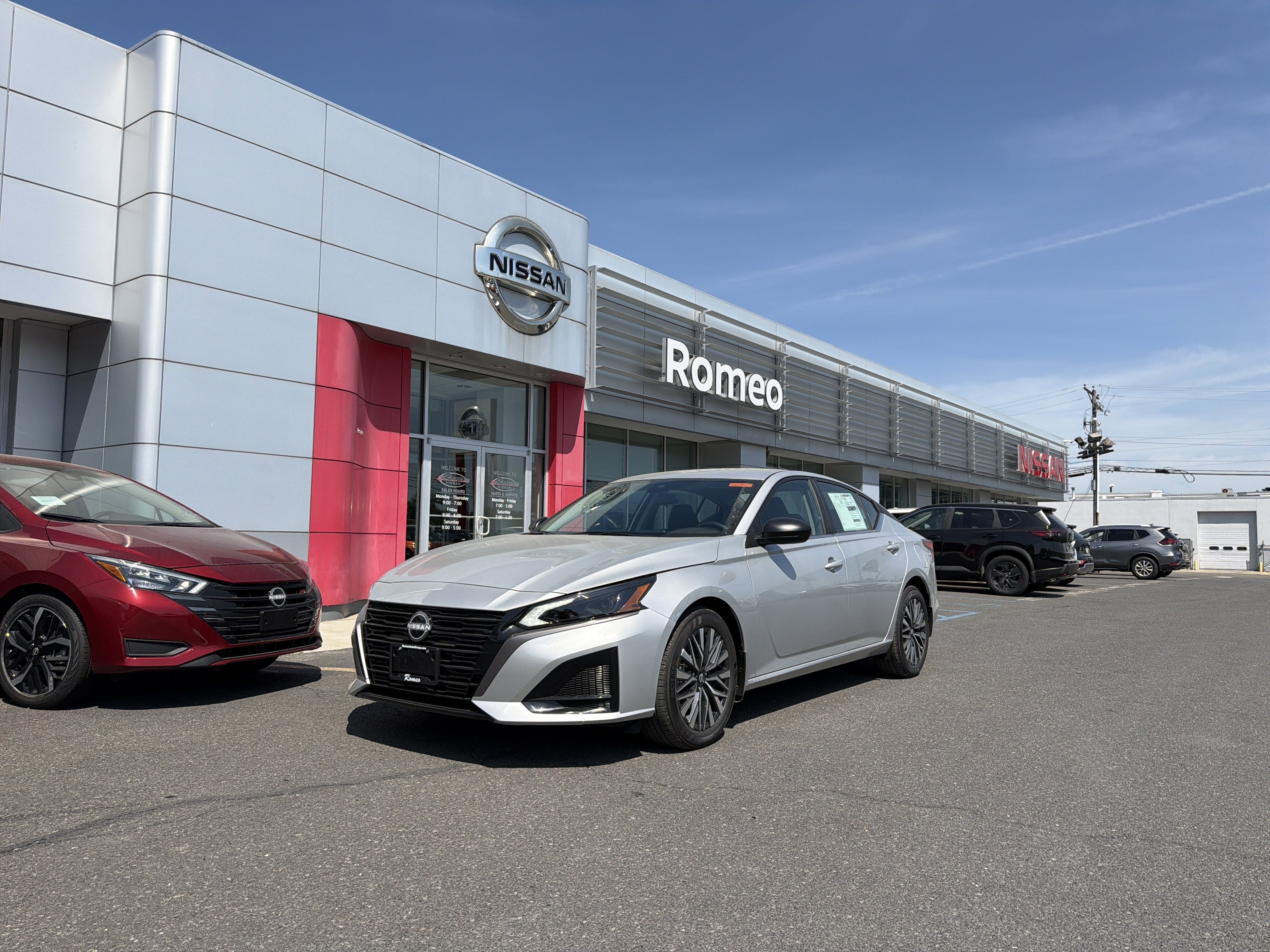 2026 Nissan Altima SV in Brilliant Silver Metallic — front three-quarter view