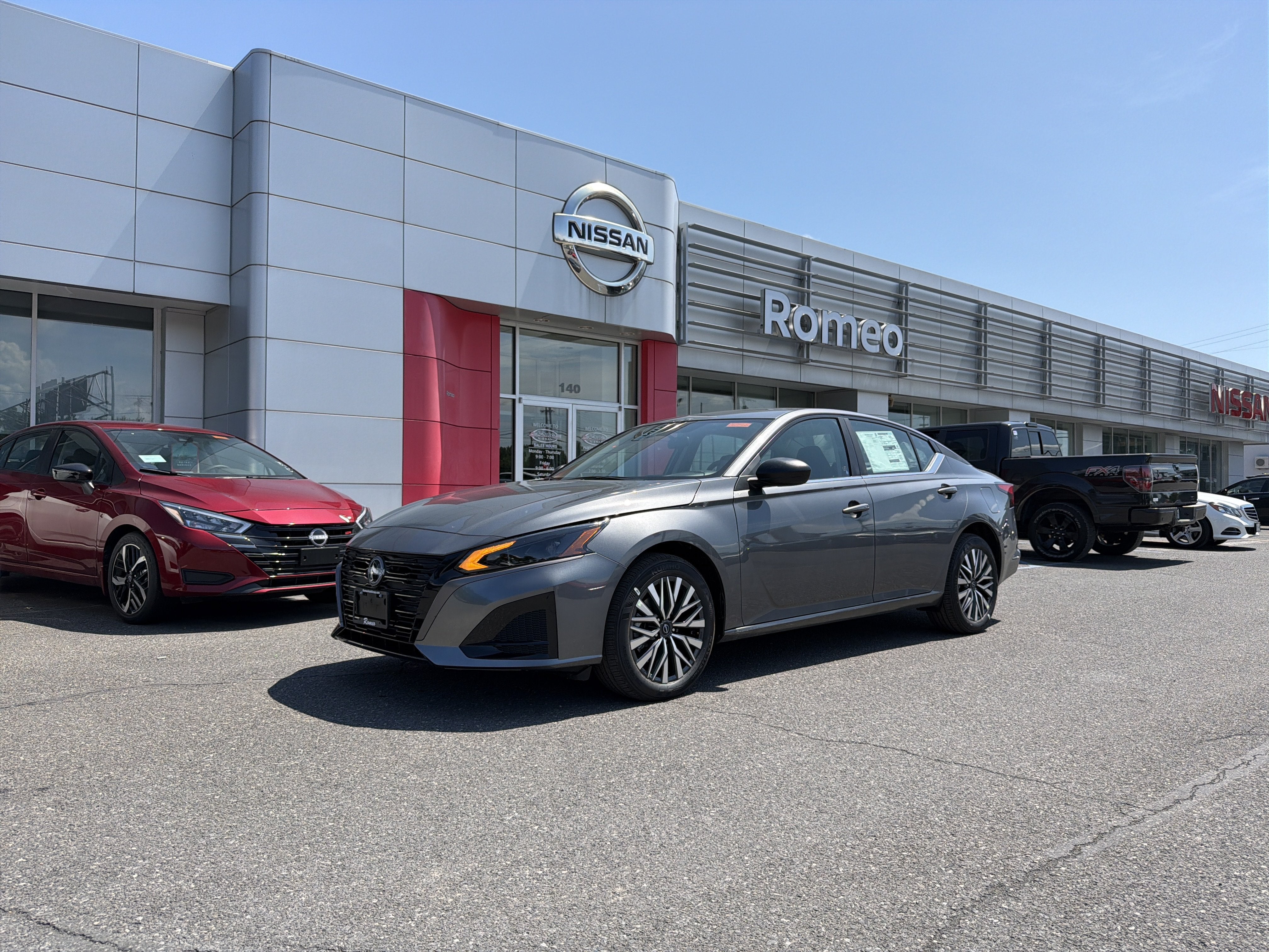 2026 Nissan Altima SV in Gun Metallic — front three-quarter view