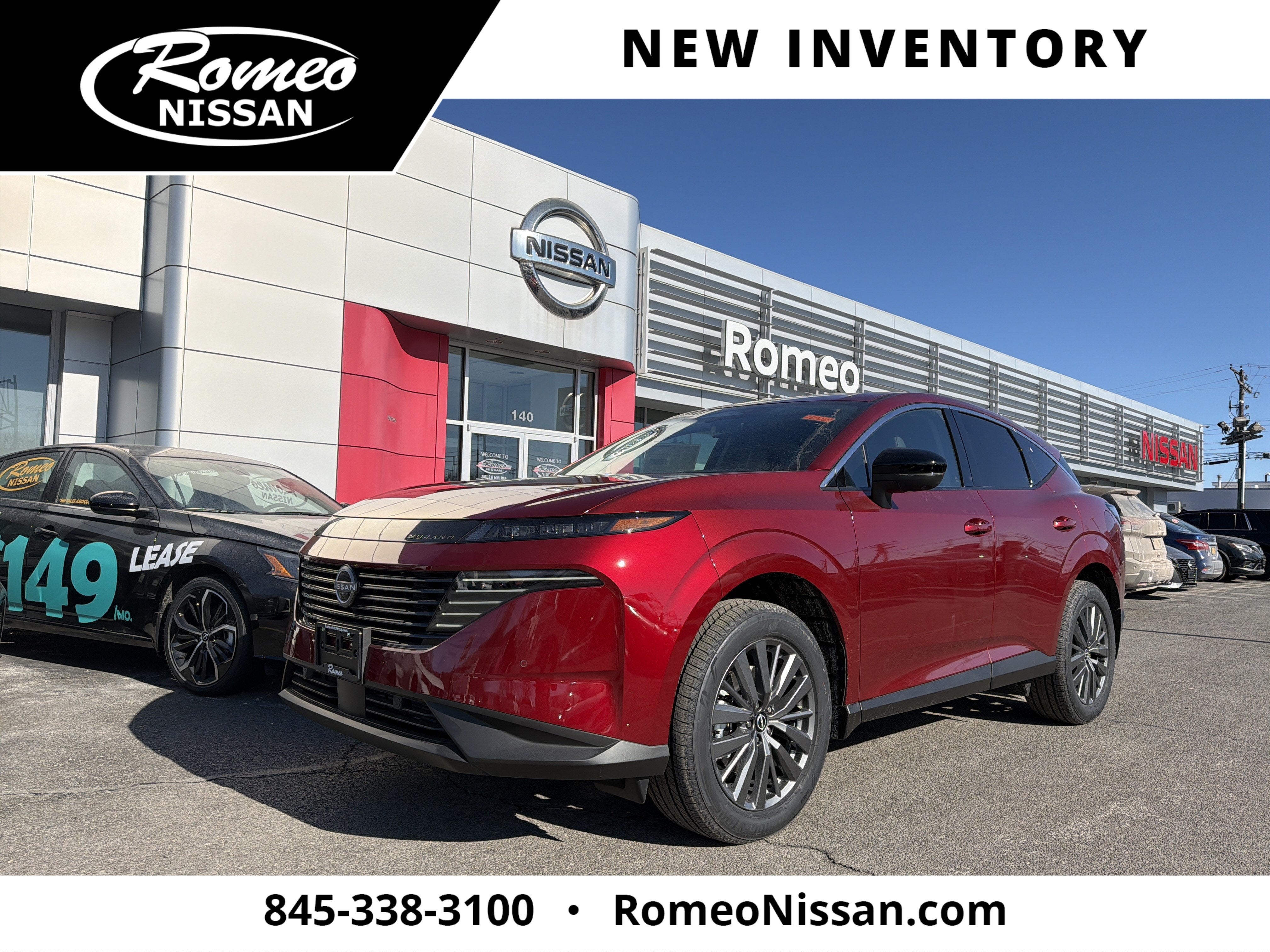 2026 Nissan Murano SL in Scarlet Ember Tintcoat — front three-quarter view